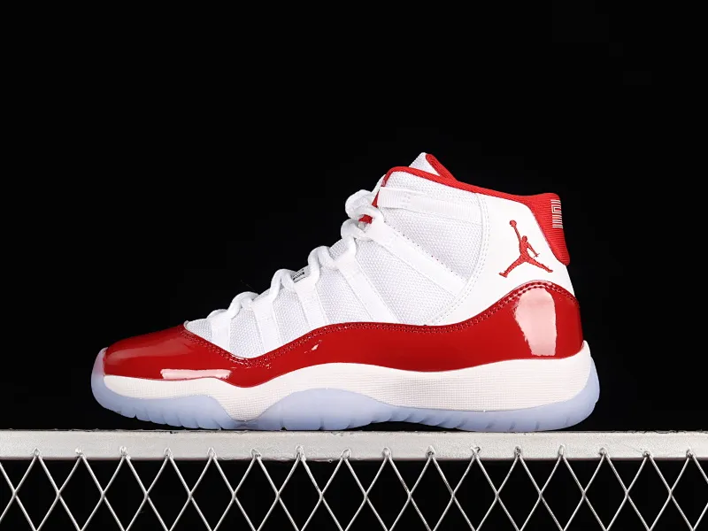 All categories Air Jordan Jordan series basketball shoes Air Jordan 11 Air Jordan 11 "Cherry" AJ11 Joe 11 cherry red genuine standard genuine carbon women's high-top basketball shoes 378038-116